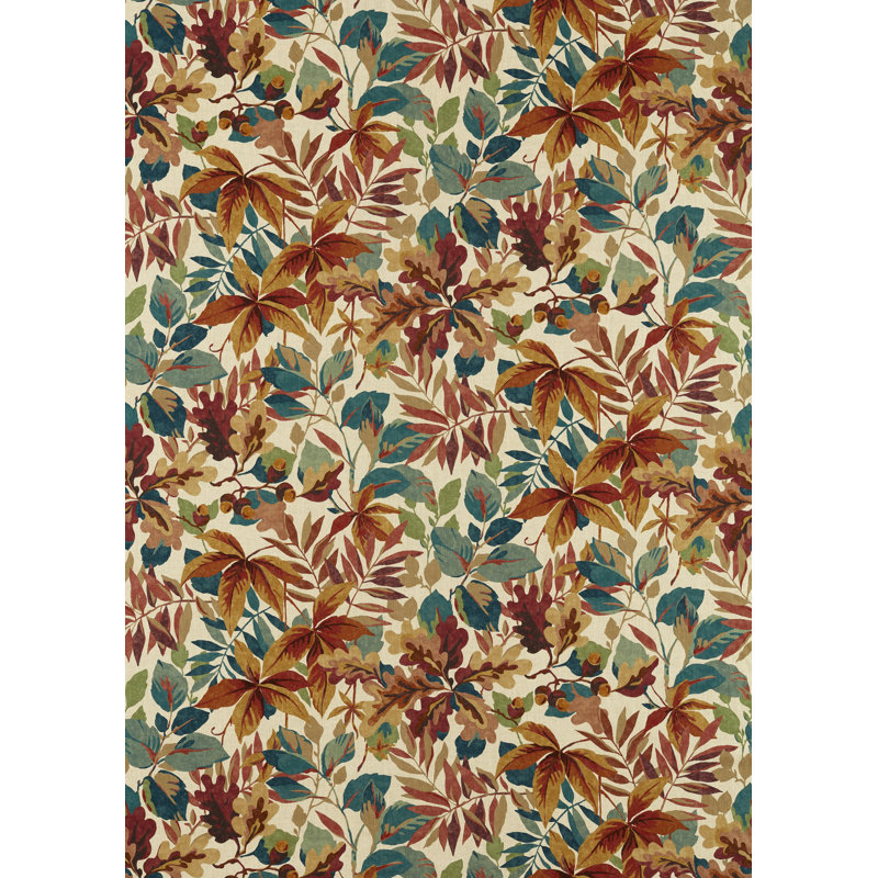 Robins Wood Fabric, Brown/Green