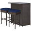Ensemble de salle à manger à hauteur de bar rectangulaire de 40 po pour 2 personnes avec coussins Cahmari Garden-306024912