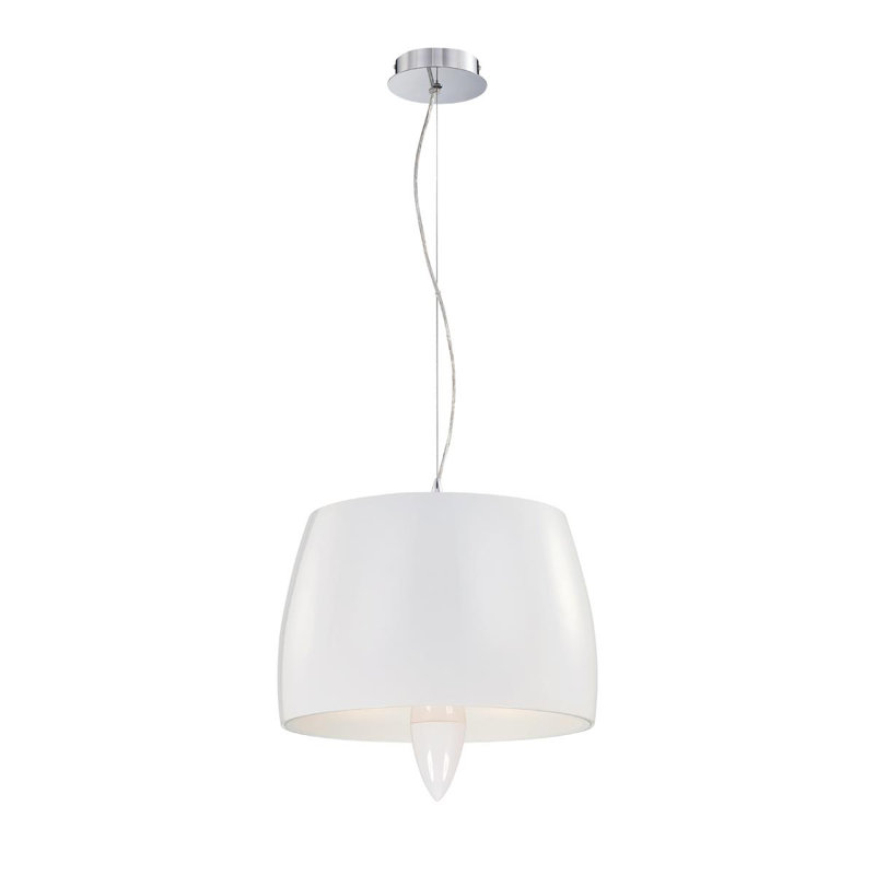 1 - Light Chrome Drum Pendant