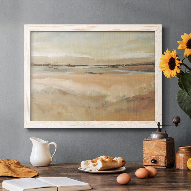 Earth Tone Landscape II, reproduction d'art sur toile, H 26 po x l 38 po, Blanc