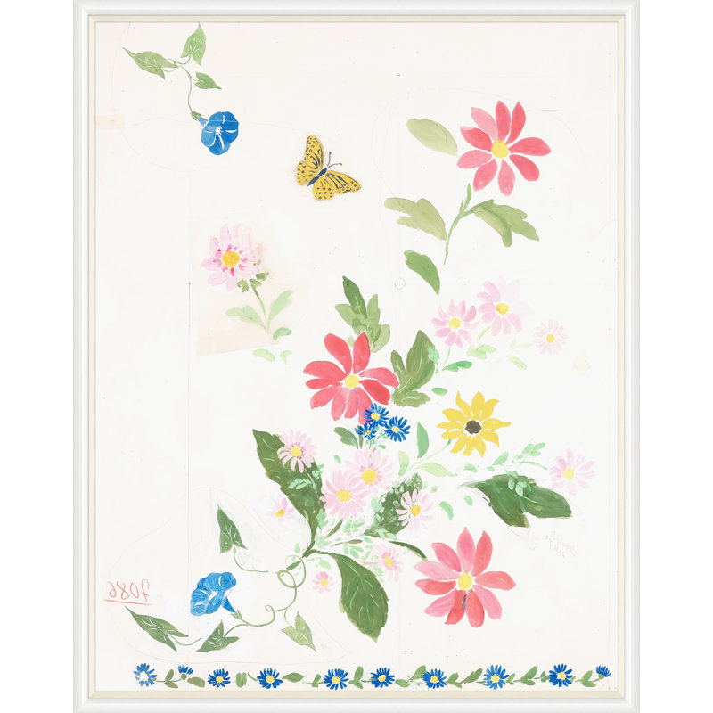 Habitat Naturelle 2 Print by Paule Marrot, 54" H x 43" W x 1.25" D, White Framed