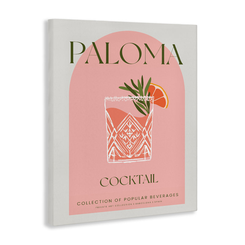 Stylish Retro Paloma Canvas, design by Lil' Rue, 20" H x 16" W