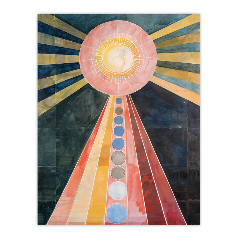 Hilma Af Klint Inspired Abstract Geometric Wall Art Print