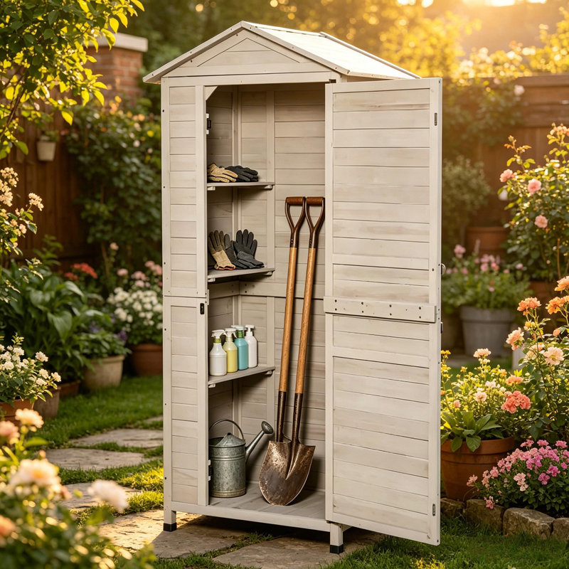 Abri de jardin avec toit en pente