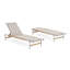 Chaise longue d'extérieur en aluminium Hargrove-122099243