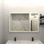 Miroir de salle de bain polyvalent à DEL avec fonctions avancées pour une expérience améliorée-249390188