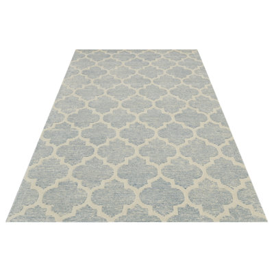 Geometric Wool Hand Woven Area Rug