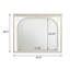 Miroir à DEL pour commode blanc perle