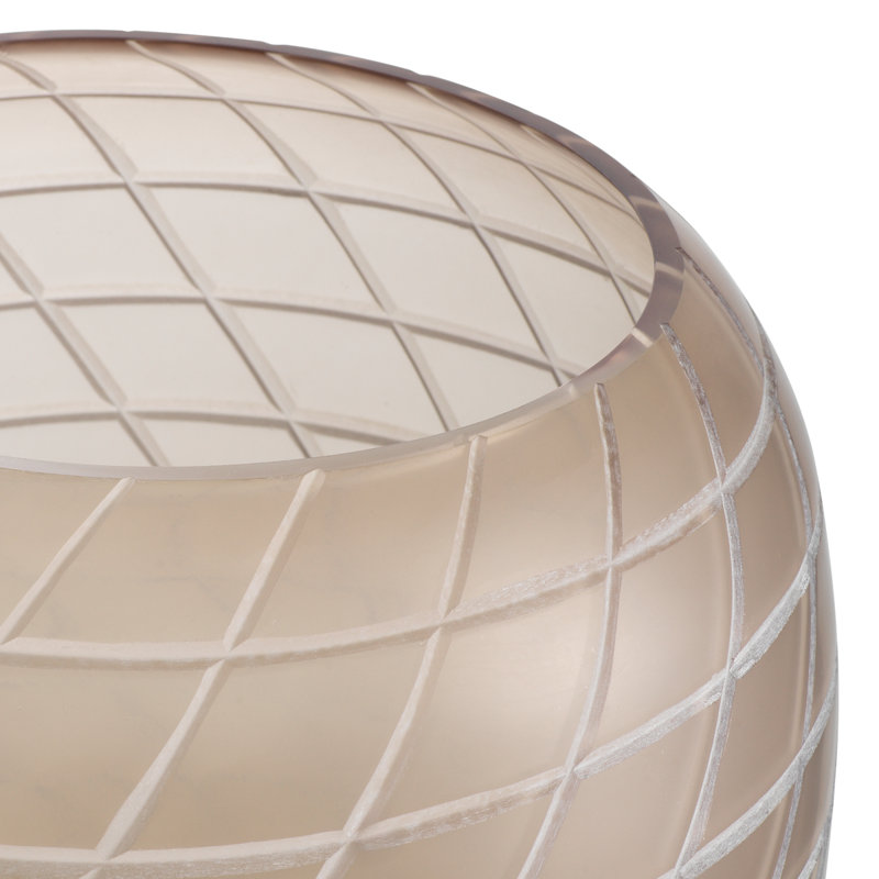 Tarano Glass Table Vase, 15.35" H x 13.9" W x 13.9" D