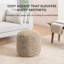Repose-pieds rembourré brun 17 po Sfera-768678630