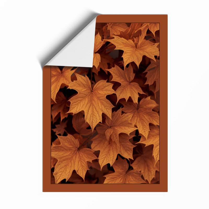 Autumn Maple Canopy Botanical - Framed Print, A3 - 42.0 x 29.7 cm, Unframed