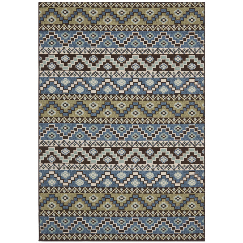 Mckenna Geometric Indoor / Outdoor Area Rug, Rectangle 160 x 231 cm