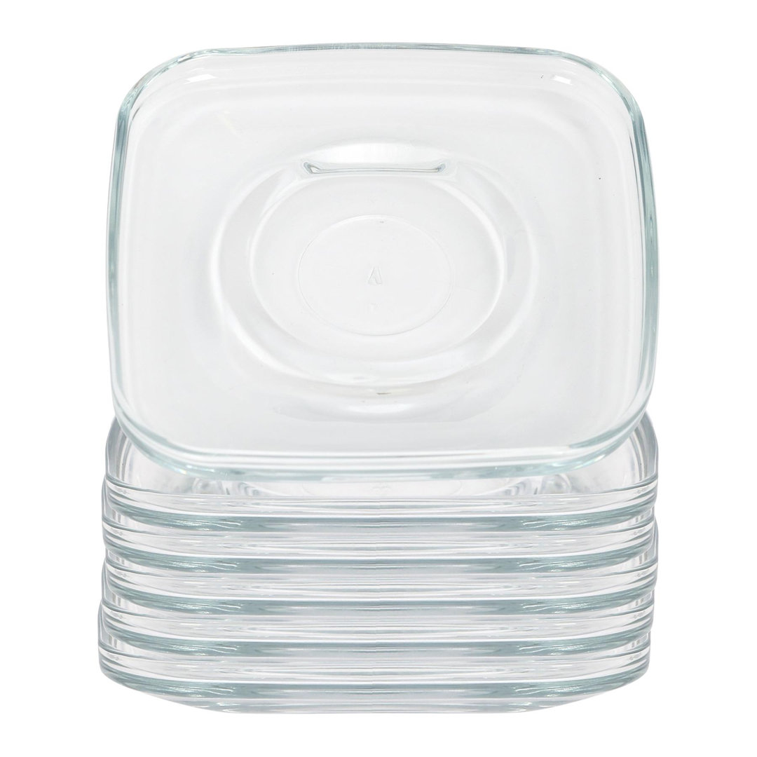 12.5cm Cozy Glass Cappuccino Saucers - 16.5cm
