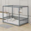 Canopy Frame Floor Bed With Fence-1644402273-1644402298