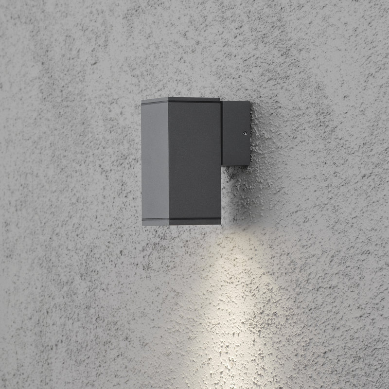 Monza 13.5cm H Outdoor Armed Sconce, Anthracite