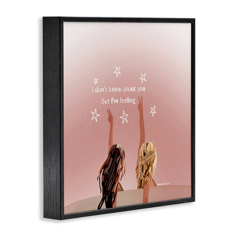 «Feeling 22», art de la giclée encadrée par Amelia Noyes, H 12 po x l 12 po, Giclée encadrée noir minuit