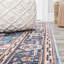 Tapis bleu / beige Huddleston-741043079