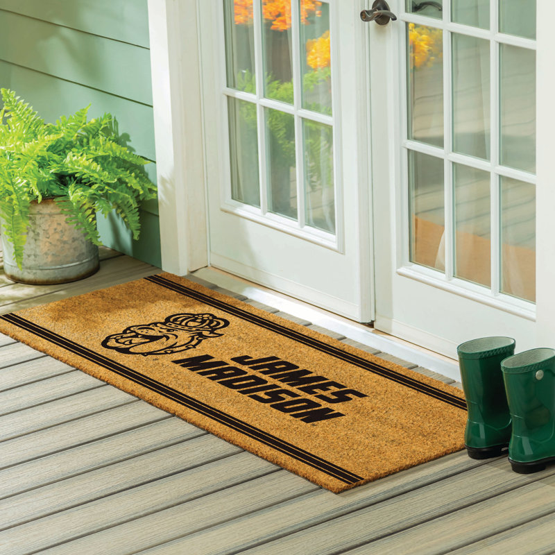 Très grand tapis couleur coco James Madison University, 60 po x 24 po