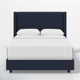 Hanson Upholstered Wingback Bed