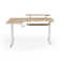Inbox Zero Marquasha L Shaped Standing Desk with Monitor Stand & LED Strips, Dual Motor