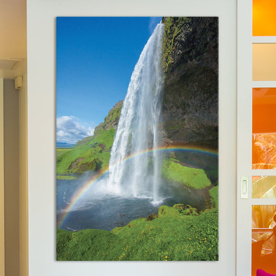 « arc-en-ciel ii », reproduction de photo sur toile tendue, H 40 po x l 26 po x P 1,5 po