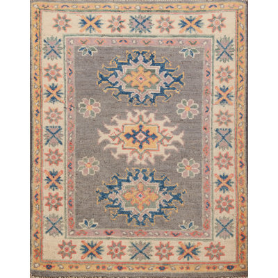 Tapis décoratif géométrique Kazak
