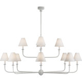 Thomas O'Brien Piaf Grande Two-Tier Chandelier