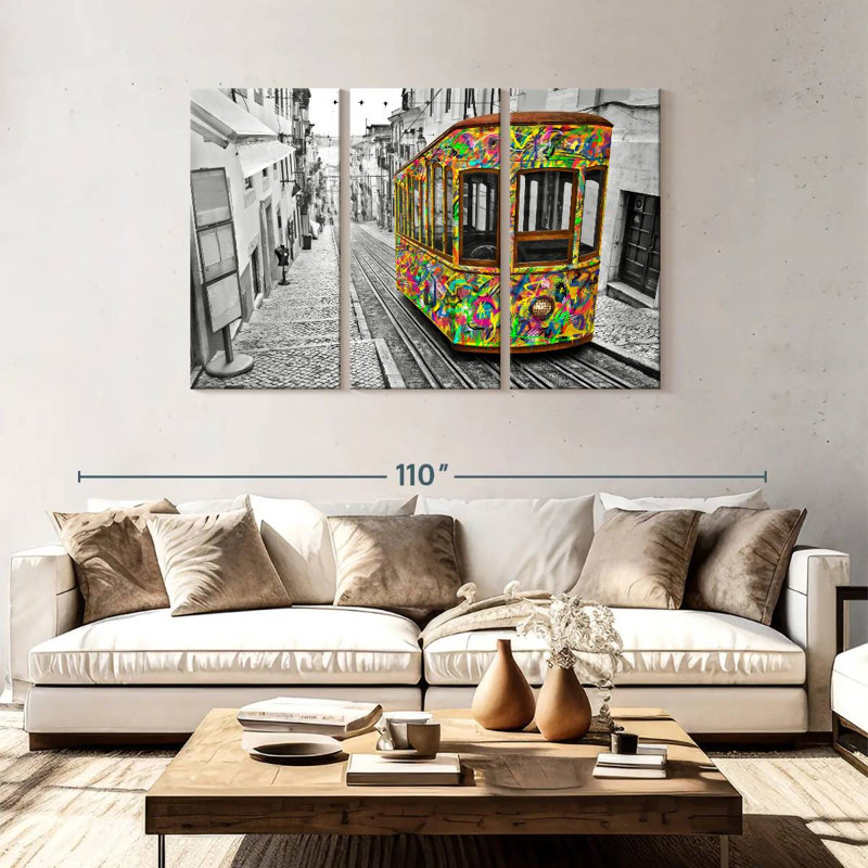 Mehar Lisbon Tram, 48" H x 74" W