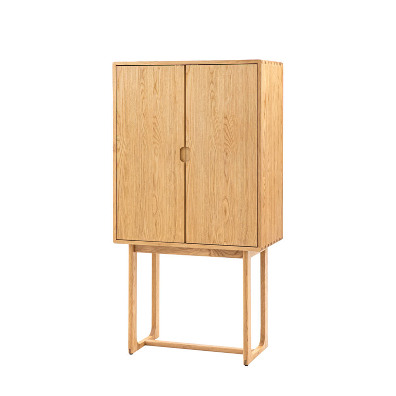Navarius 45cm Bar Cabinet, Natural