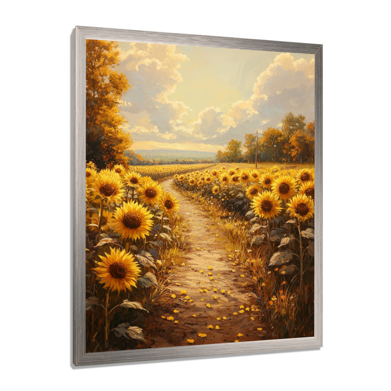 Dural - salon d'art mural floral, H 20 po x l 12 po, Reproduction encadrée d'une seule photo, Argent argent