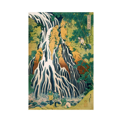 Kirifuri Waterfall on Mount Kurokami in Shimotsuke Province by Katsushika Hokusai - 1 Piece Wrapped Canvas Painting