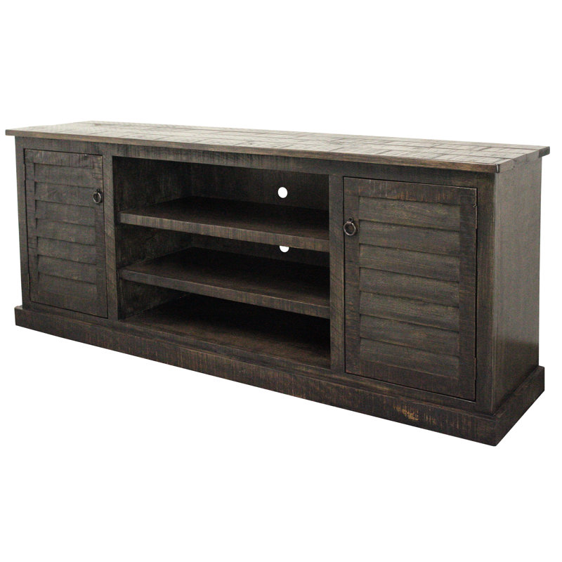 Machado Media Console, Rustic Antique Black