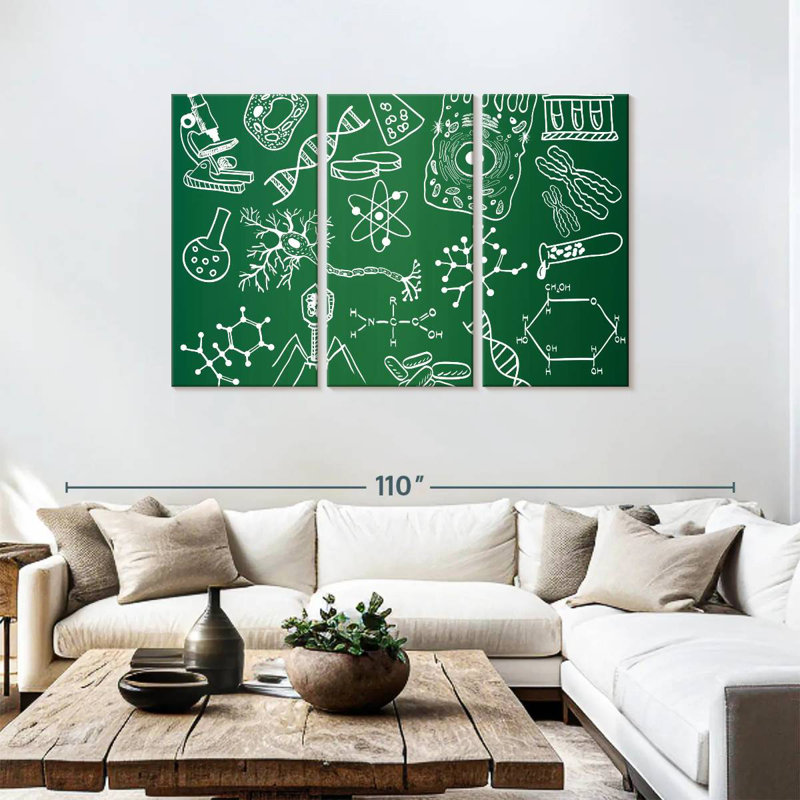 Keiri Chalkboard Science Doodle, 48" H x 74" W