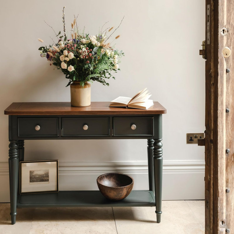 115cm Solid Wood Console Table