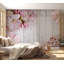 Murale florale pelez et collez - Fleurs de pommier sur bois rétro-1640303568