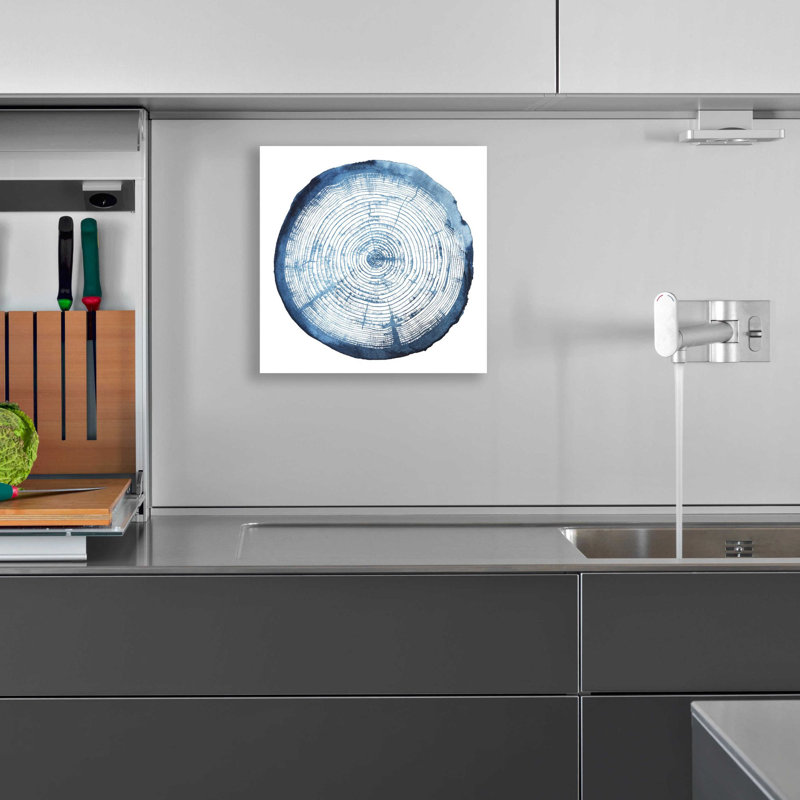 «Tree Ring Overlay I» par Grace Popp, art mural en verre acrylique, H 12 po x l 12 po x P 0,13 po