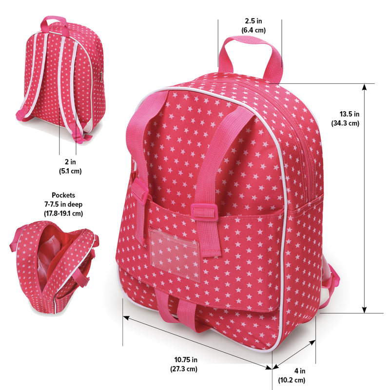 Star Pattern Doll Travel Backpack