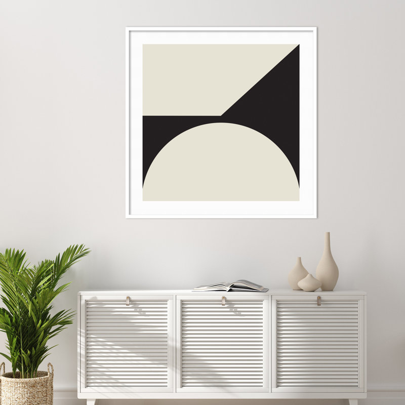 Minimal Max Mod I by The Creative Bunch Studio, 41.25" H x 41.25" W x 0.8" D, Black Framed