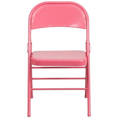 Oliverson Double Braced Metal Folding Chair