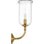 Embers 20" Single Hurricane Sconce with Clear Glass-1798945278
