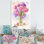 Bouquet de lilas Aster - peinture sur toile