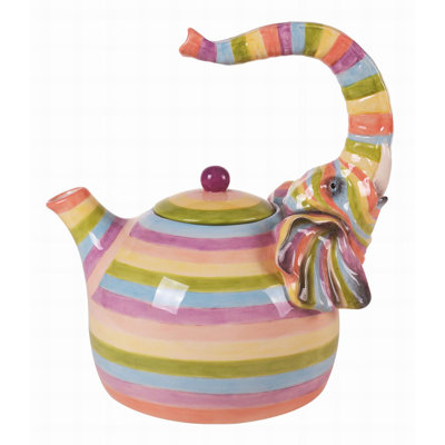 Théière en céramique couleur éléphant