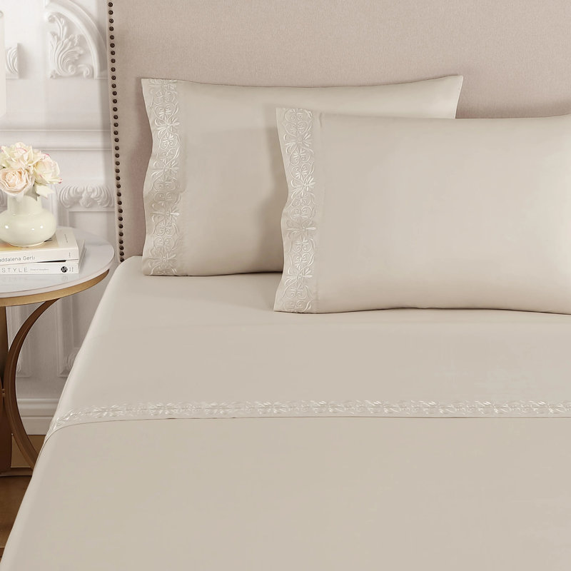  Ariane™ Sheet Set, Cal King, Cream