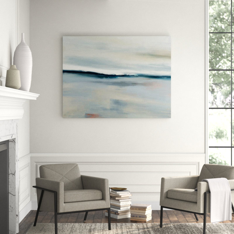 Silent Lake Painting by Samuel Kane, Outdoor, 47" H x 62" W x 1.5" D