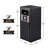 Winado 21 Gallon Black Waterproof Outdoor Trash Can With Fixed Lid