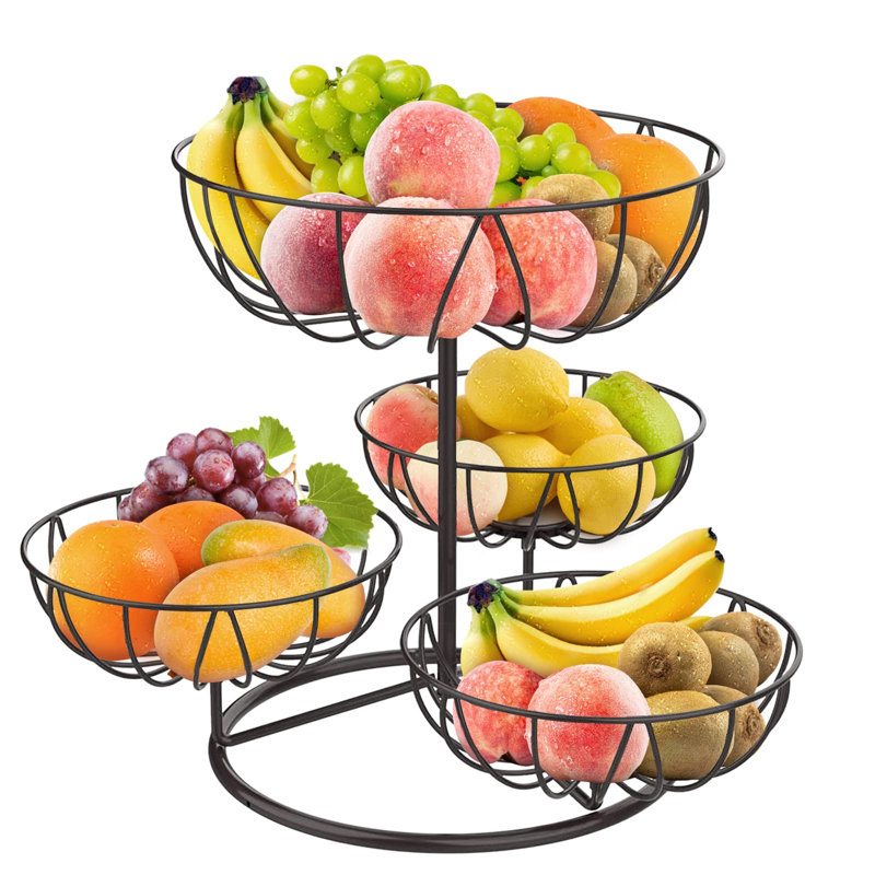 Brayden Studio Cailon Metal Fruit Basket