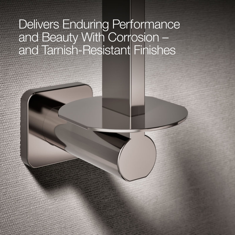 Parallel Vertical Toilet Paper Holder, Gray