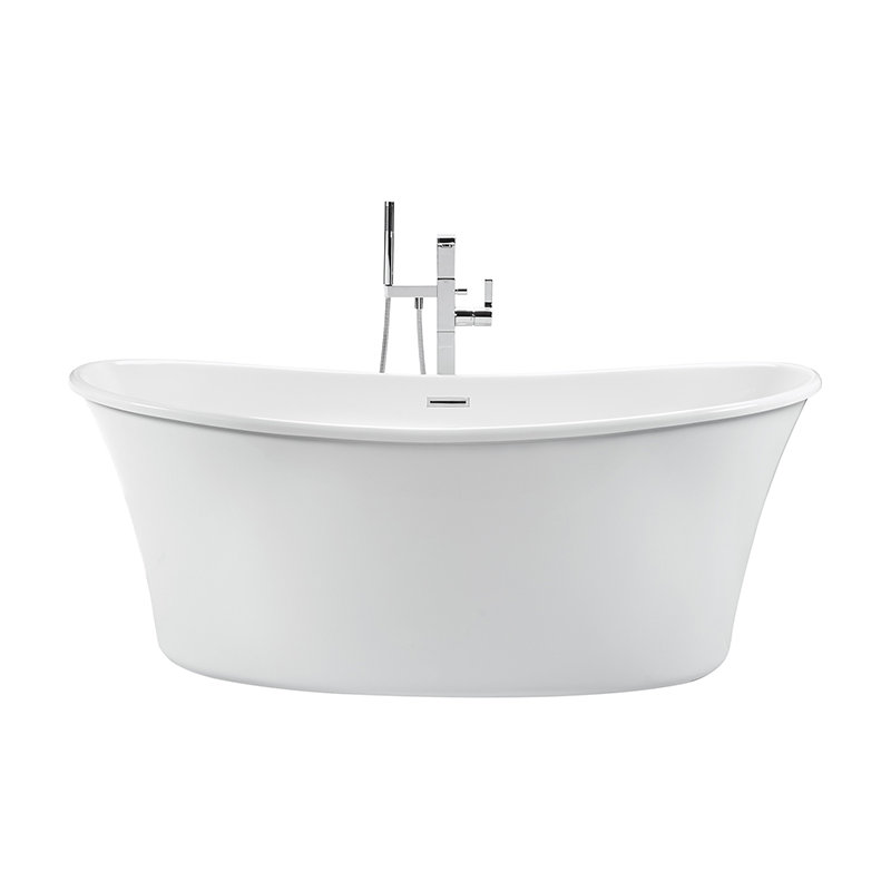 Loretta 2 66.5" Freestanding Air Bathtub, Acrylic CXL® Gloss White