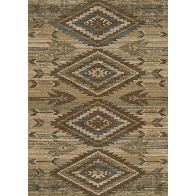 Tapis beige Alleyna, Rectangle 7 pi 10 po x 9 pi 10 po