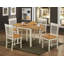 Cardona 4 -Person Rubberwood Solid Wood Dining Set